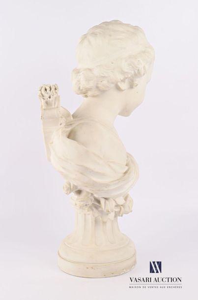 null LEONARD Agathon (1841-1923) d'après
Cupidon ou Amour
Biscuit 
Signé à l'épaule...