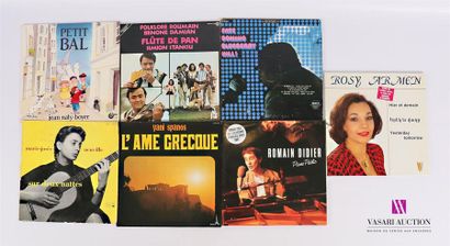null Lot of 17 vinyls :
- Peter Jacques band Fire night dance - 1 record 33T under...
