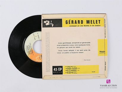 null Lot de 20 vinyles :
GERARD MELET 
1 Disque 45T sous pochette cartonnée
Label...