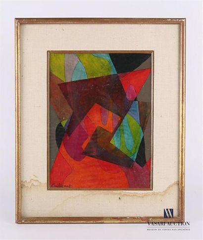 null CUILLERAT Jean (1927-1998)
Composition abstraite
Gouache
Signée en bas à gauche
(mouillure...