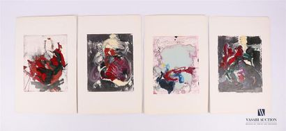 null BYGODT Bernard (1939-2004) Set
of twelve monotypes signed and dated 1968 at...