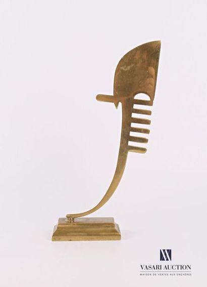 null Sujet en bronze représentant une forme abstraite 
Haut. : 24,5 cm
