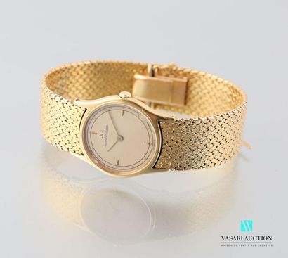  Jaeger Lecoultre, ladies' wristwatch in 750 thousandths yellow gold, round case...