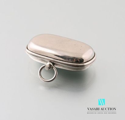 null Chrome-plated metal Louis-holder with two compartments, the lid opening with...