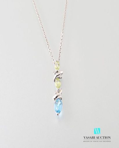null Line" pendant and its 750 thousandths white gold diamond-plated chain, it is...