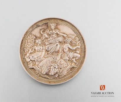 null Concours agricole Evreux - Commemorative medal, silver plated copper, 45 mm,...