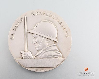null The grateful FNCV, national federation of volunteer fighters - Table medal,...