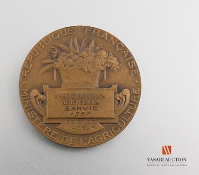 null Ministère de l'agriculture - Médaille des associations agricoles, attribuée...