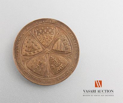 null Société industrielle d'Amiens, founded in 1861 - Bronze medal 35 mm, smooth...