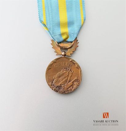 null Médaille commémorative d'Orient, bronze, 29 mm, gravée par Georges Lemaire,...