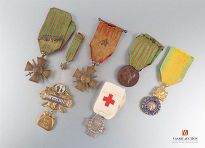 null France: médaille militaire, IIIème république, BE, croix de guerre 1914-1916,...