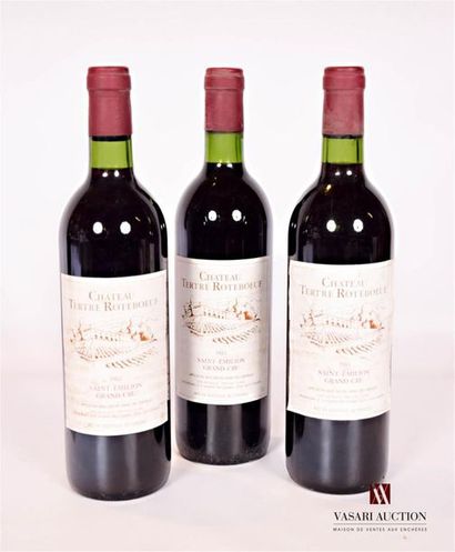 null 3 bottlesChâteau TERTRE ROTEBOEUFSt Emilion GC1983Et
. a little faded and a...