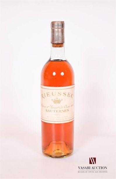 null 1 bottleChâteau RIEUSSECSauternes 1er GCC1970Et
. a little faded and stained....