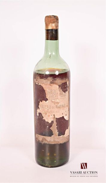 null 1 bottleChâteau DE RAYNE VIGNEAUSauternes 1er GCC1914Vestige
 of label. Vintage...