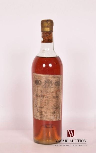 null 1 bouteille	Château DE RAYNE VIGNEAU	Sauternes 1er GCC	1945
	Et. usée et tachée...