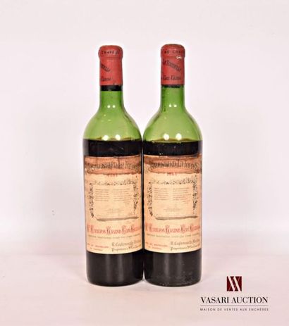 null 2 bouteilles	Château BALESTARD LA TONNELLE	St Emilion GCC	1964
	Et. tachées....