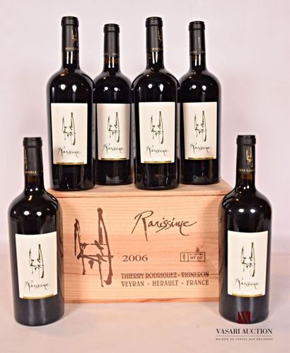 null 6 bouteilles	FAUGÈRES "Rarissime" mise Mas Gabinèle 		2006
		Présentation et...