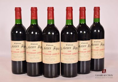 null 6 bouteilles	Château LA GRAVE FIGEAC	St Emilion GC	1994
		Et. à peine tachées....