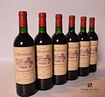 null 6 bouteilles	Château LA DOMINIQUE	St Emilion GCC	1986
		Et. à peine tachées....