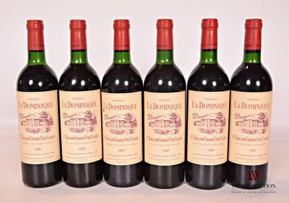 null 6 bouteilles	Château LA DOMINIQUE	St Emilion GCC	1985
		Et. légèrement tachées...