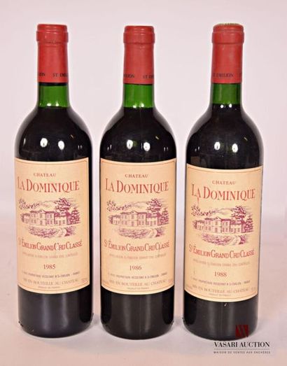 null 3 bouteilles	Château LA DOMINIQUE	St Emilion GCC	
		1 blle de 1988, 1 blle de...
