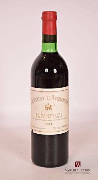 null 1 bouteille	Château L'ARROSÉE	St Emilion GCC	1974
		Et. un peu tachée et un...