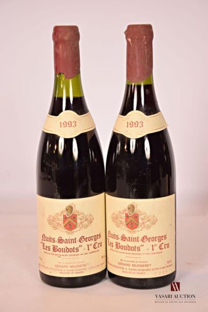 null 2 bouteilles	NUITS ST GEORGES 1er Cru "Les Boudots" mise G. Mugneret		1993
		Prop....