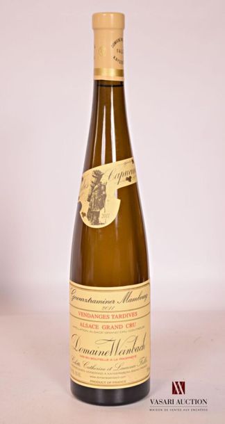 null 1 bouteille	GEWURZTRAMINER Mambourg Vendanges Tardives		2011
		mise Domaine...