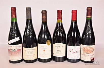 null Lot de 6 bouteilles comprenant :		
	1 bouteille	ANJOU VILLAGES mise Château...