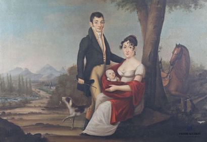 null C. BRANDEAU (XIXème siècle)

Portrait de famille

Huile sur toile

Signée et...