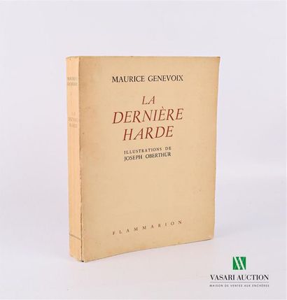 null GENEVOIX Maurice - La dernière Harde - Paris Flammarion 1942 - a volume in-8°...
