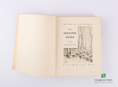 null GENEVOIX Maurice - La dernière Harde - Paris Flammarion 1942 - un volume in-8°...
