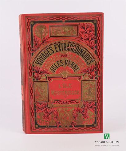 null VERNE Jules - L'ile mystérieuse - Paris Hachette sd - un volume in-8° - reliure...