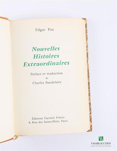 null POE Edgar - Nouvelles histoires extraordinaires Préface et traduction de Charles...
