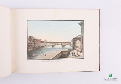 null ITALY]
ANONYME - Vedute di Firenze - one album 21 x 29,5 cm - half basane binding,...