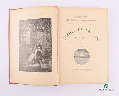 null VERNE Jules - Around the moon - Paris Hachette sd - one volume large in-8° -...
