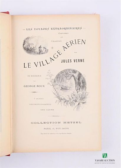 null VERNE Jules - Le village aérien - Paris Collection Hetzel sd - one volume large...