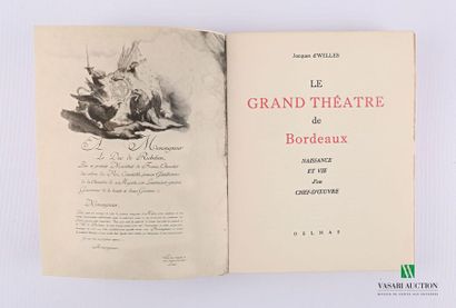 null D'WELLES Jacques - Le Grand Théâtre de Bordeaux - Bordeaux Delmas 1949 - one...
