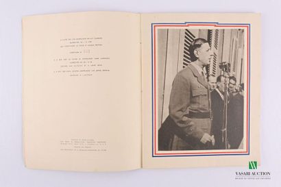 null DE GAULLE Charles - A unique copy of this book with autograph text by Charles...