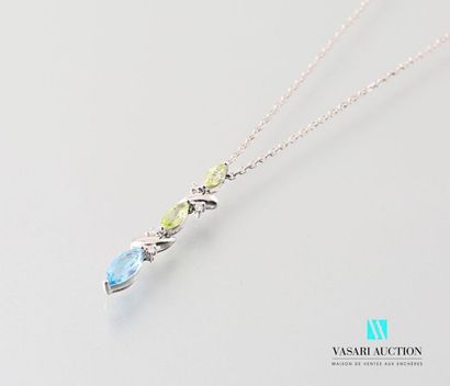 null Line" pendant and its 750 thousandth white gold diamond-plated chain, it is...