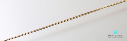 null Yellow gold chain 750 thousandths link bracelet, length 45 cm.
Weight: 1.7 ...