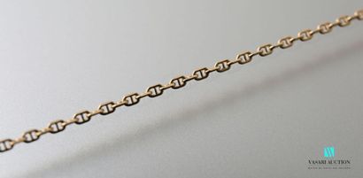 null Necklace chain in yellow gold 585 thousandths mesh 
Weight: 2.5 g - Length:...