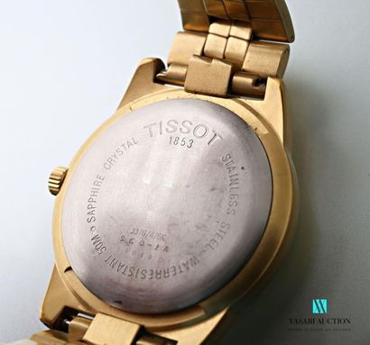 null Tissot, model PR50 gold-plated men's wristwatch, round case (35 mm diameter),...