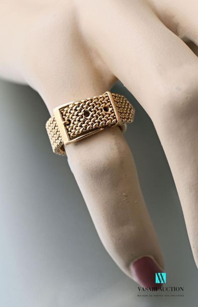 null Yellow gold "belt" ring 
Weight: 7.4 g - Finger size: 53/54 