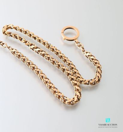 null Vest chain in yellow gold 750 thousandths 
Weight: 12.9 g - Length: 40 cm.
