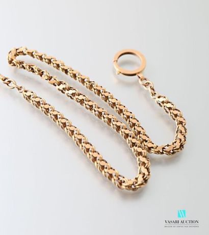 null Vest chain in yellow gold 750 thousandths 
Weight: 12.9 g - Length: 40 cm.