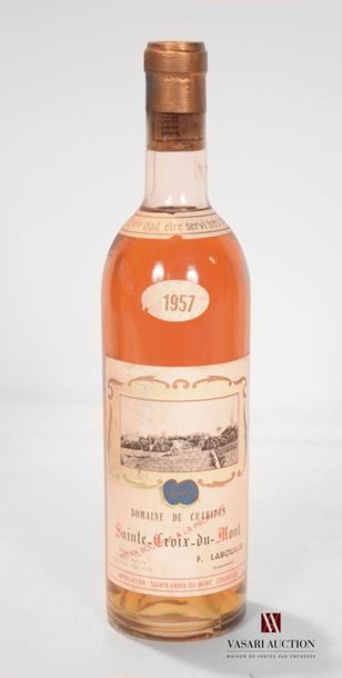 null 1 bouteille	DOMAINE DE CRABITAN	Ste Croix du Mont	1957
	Et. un peu fanée et...