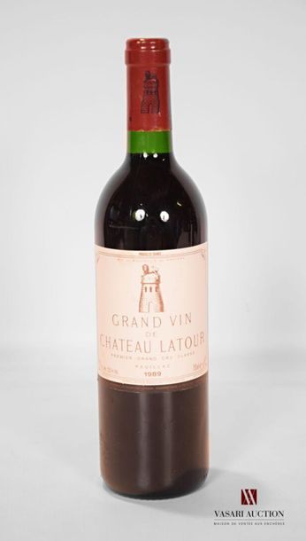 null 1 bouteille	Château LATOUR	Pauillac 1er GCC	1989
	Et. très légèrement tachée....