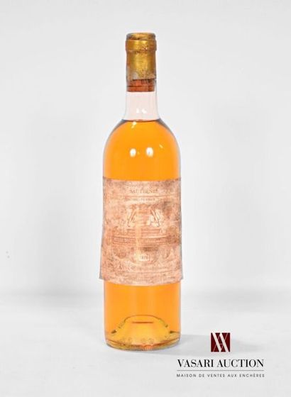 null 1 bouteille	CH. FILHOT	Sauternes 1er GCC	1978
	Et. fanée, très tachée mais lisible....