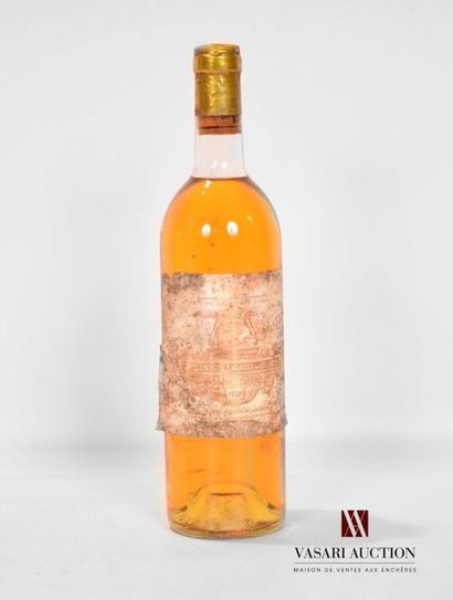null 1 bouteille	CH. FILHOT	Sauternes 1er GCC	1978
	Et. fanée, très tachée mais lisible...